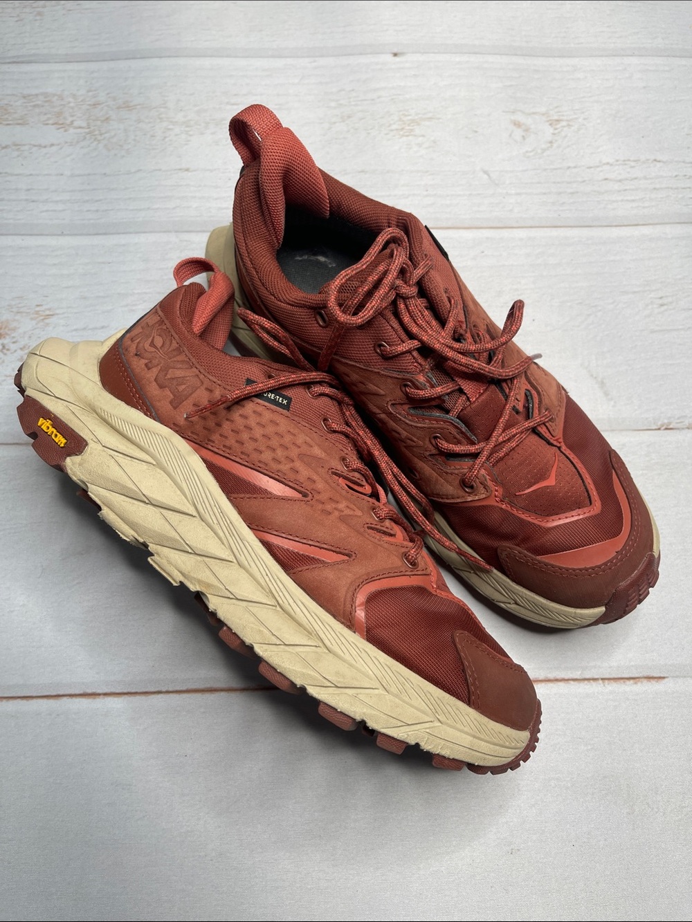 Hoka 6.5 Anacapa Low GTX Shoes Hiking Trail Vibram Gore-Tex Women’s Outdoor